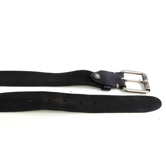 Berge BLACK GENUINE LEATHER 1 3/8"Wd CLASSIC CASUAL DRESS MEN'S BELT 38/95 (A62 - Picture 14 of 14